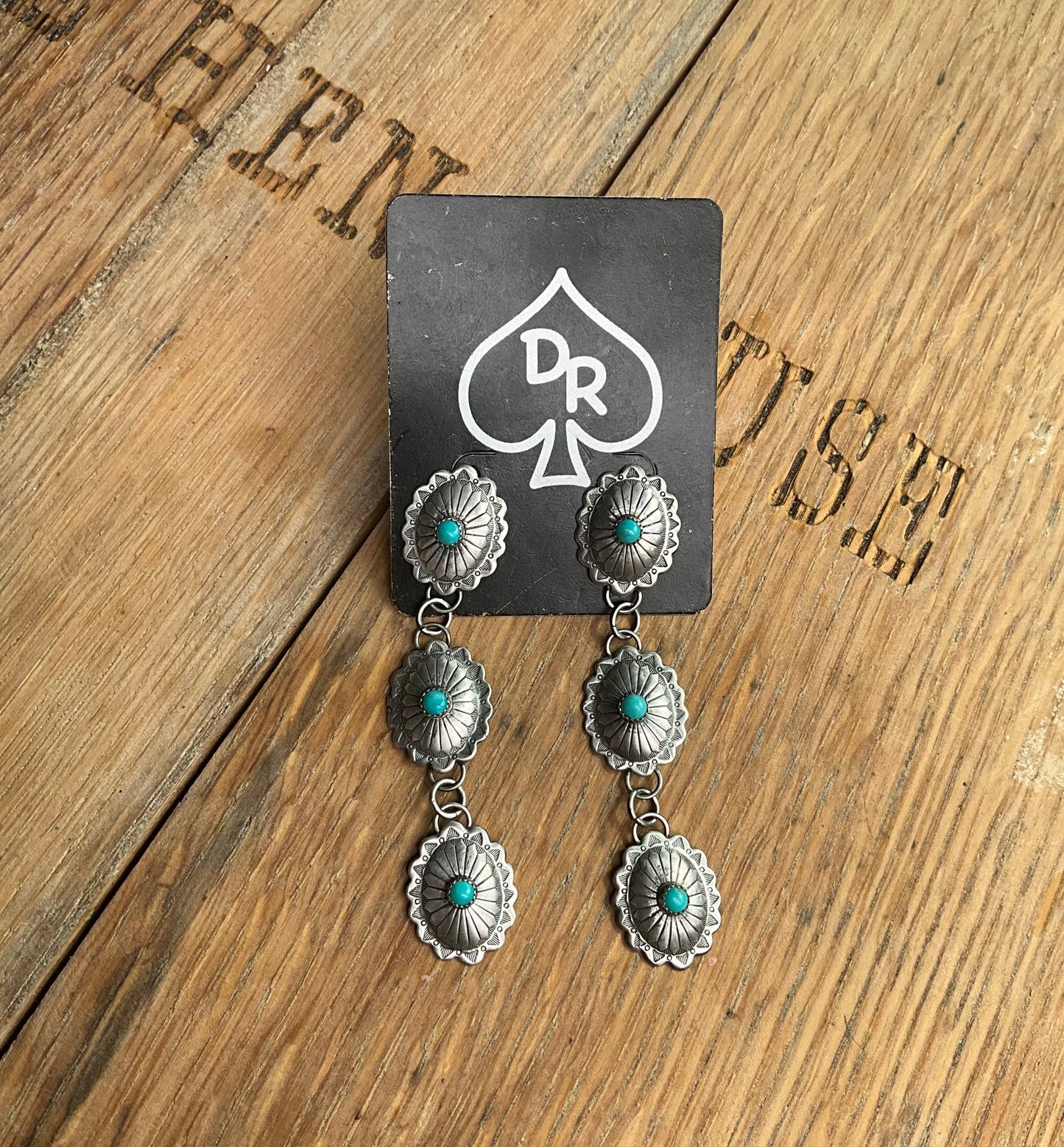 Triple Concho Earrings