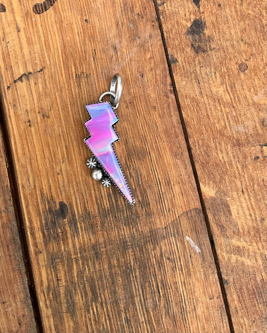 Pink Aurora Bolt Pendant