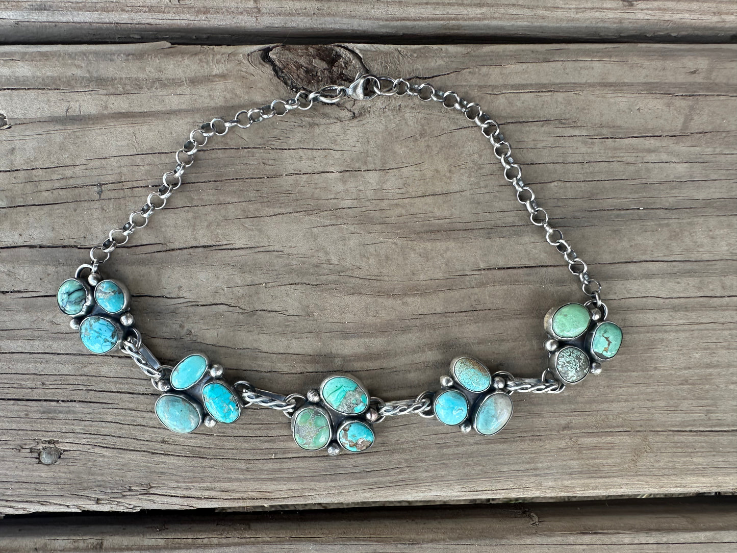 Turquoise Cluster Choker