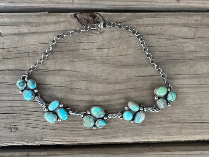 Turquoise Cluster Choker