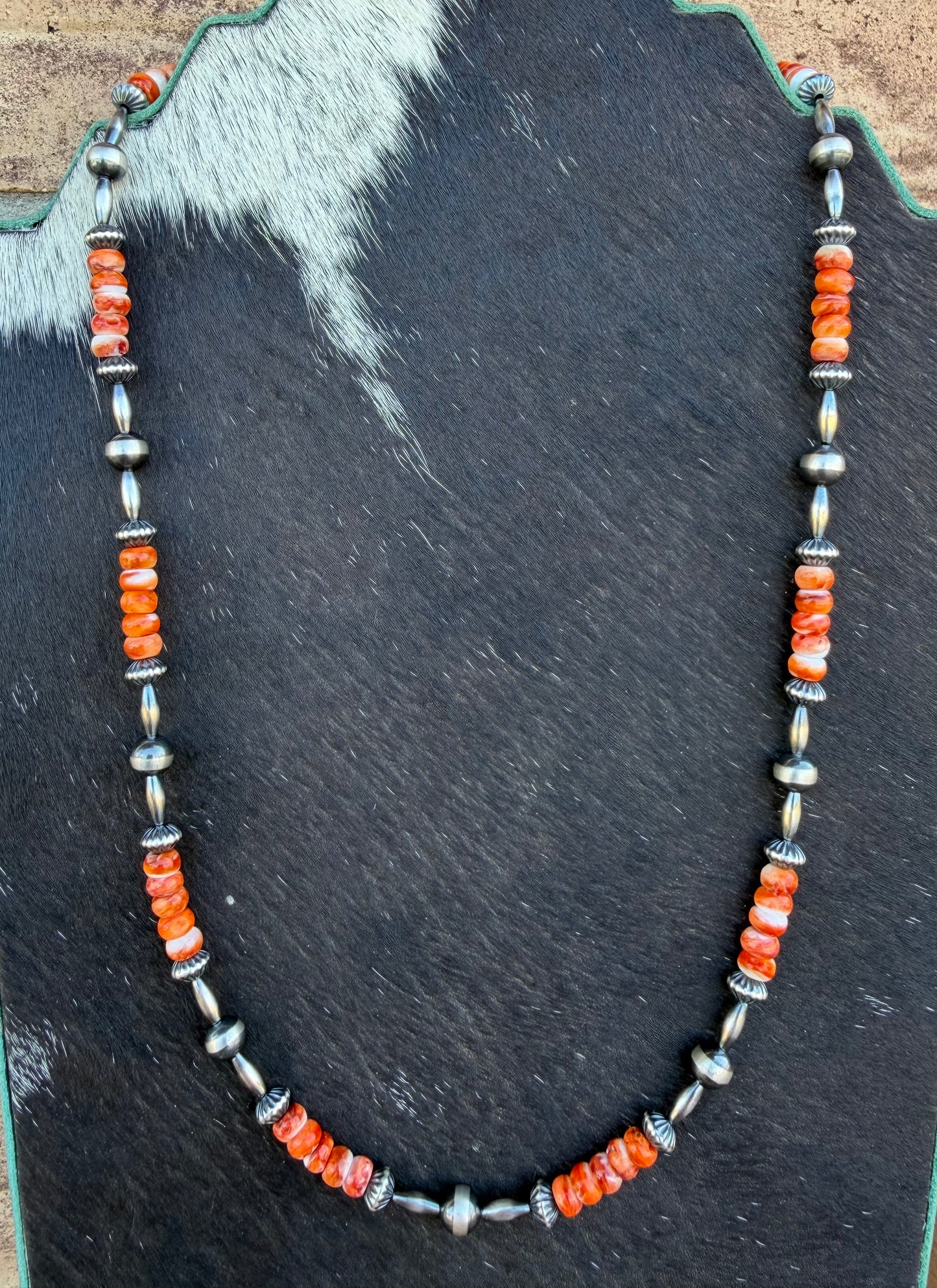 Necklace - 22” - 7mm - 7.5mm Rondell + Torpedo & Spiny Oyster