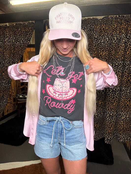 Let's Get Rowdy Cropped Tee