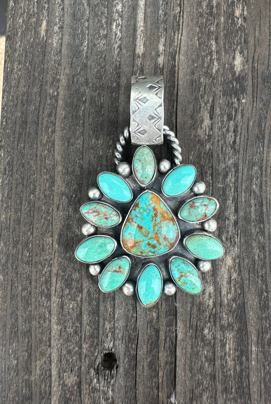 Sonoran Turquoise Cluster Pendant
