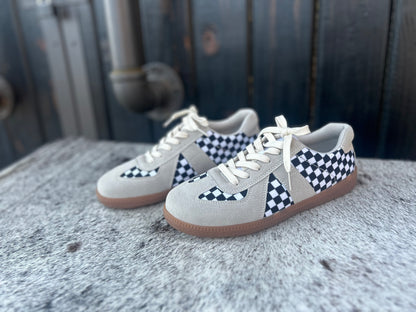 Black & White Checkered Shoes