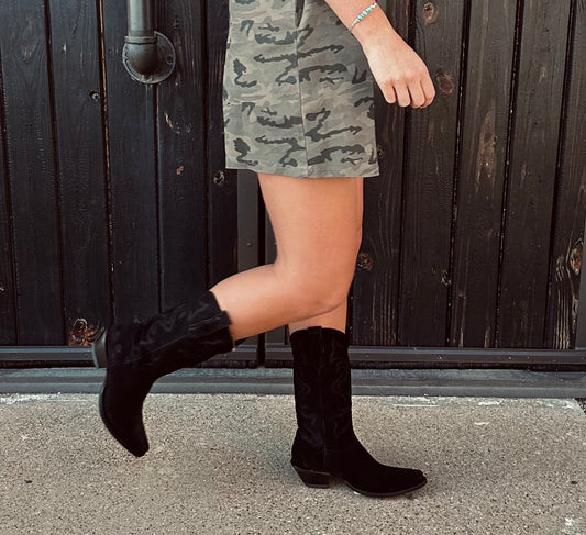 Black Suede Dingo Boots