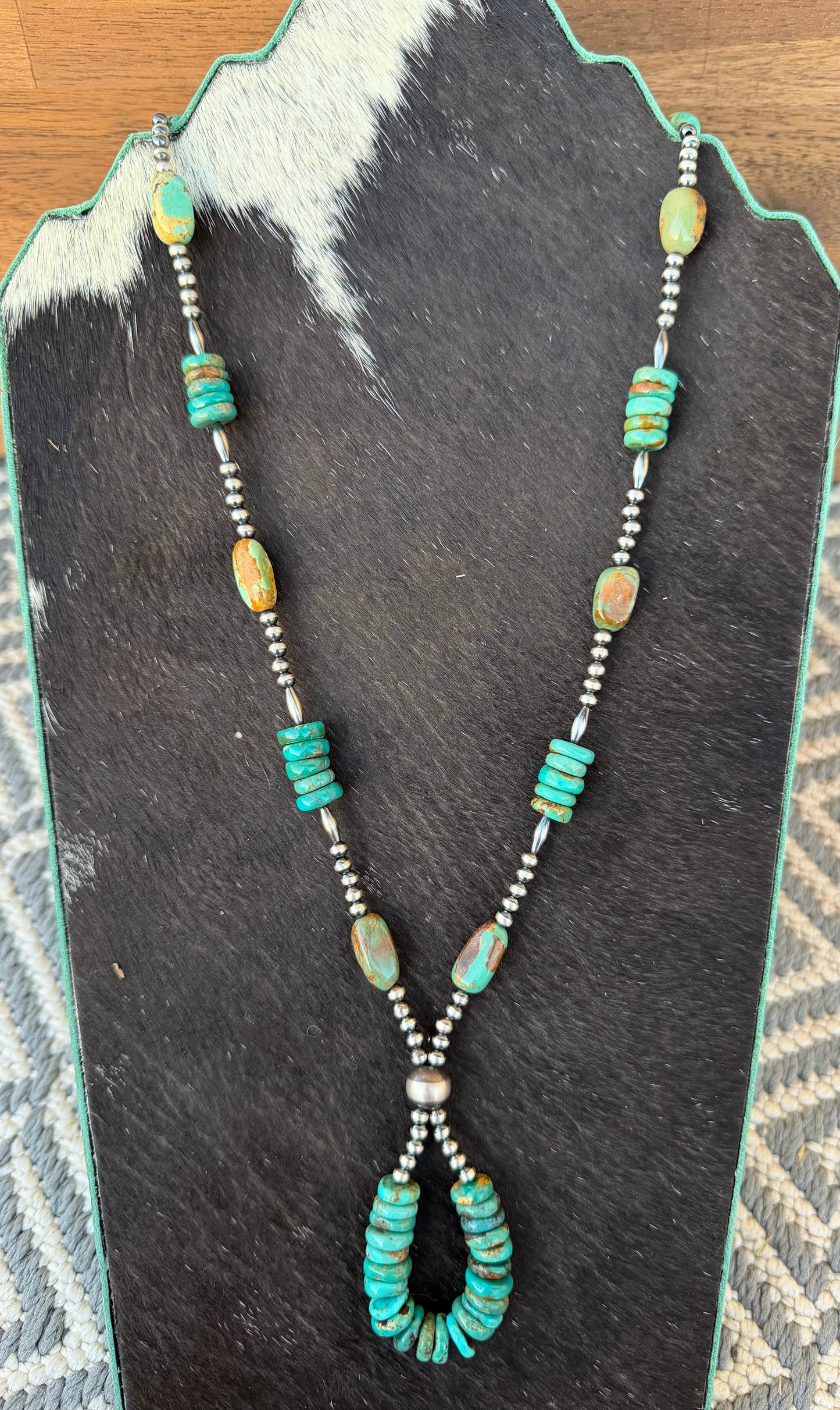Necklace - 28-1/2” - 4mm/Torpedo Turquoise Teardrop