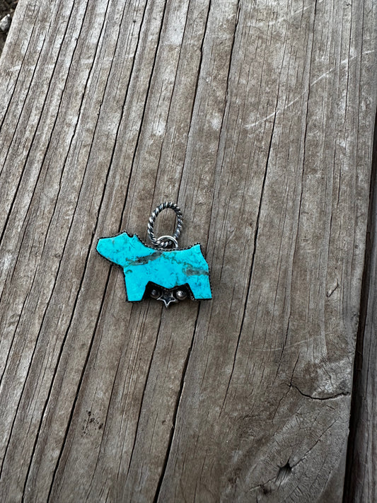 Turquoise Pig Pendant
