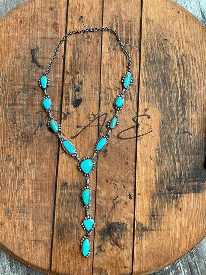 Turquoise Lariat Necklace