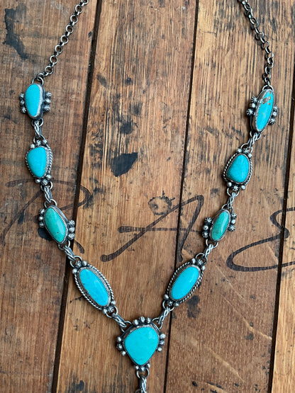 Turquoise Lariat Necklace