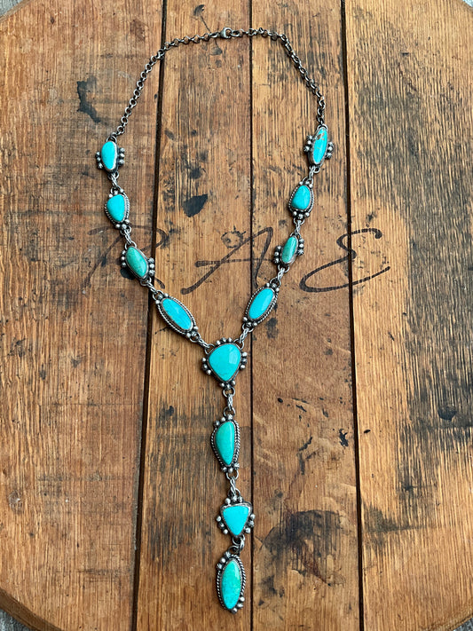 Turquoise Lariat Necklace