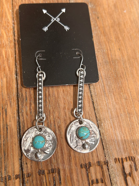 Buffalo Nickel Earrings