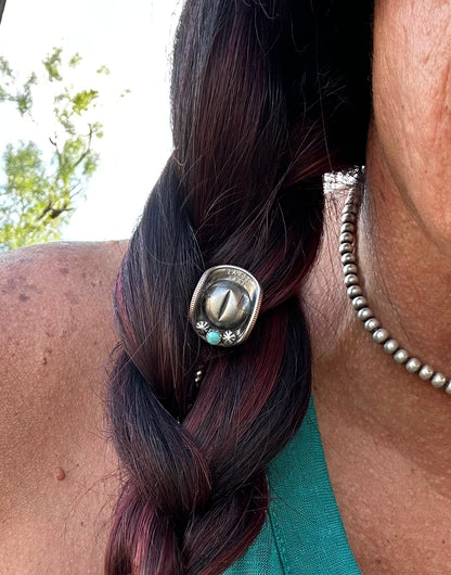 Texas Quarter Cowboy Hat Hair Pin