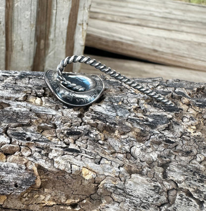 Texas Quarter Cowboy Hat Hair Pin