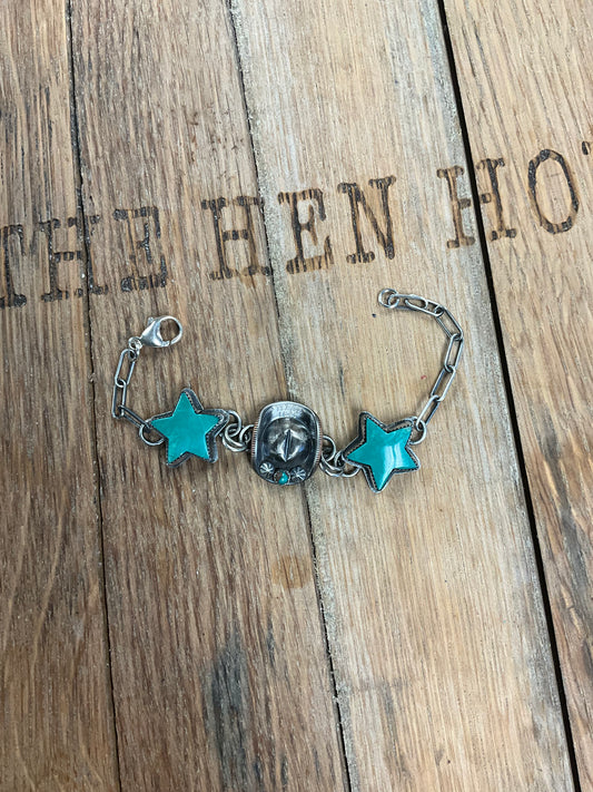 Texas Quarter Cowboy Hat Bracelet