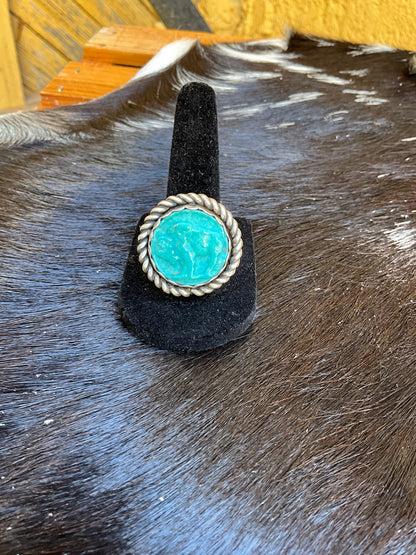 Turquoise Buffalo Ring