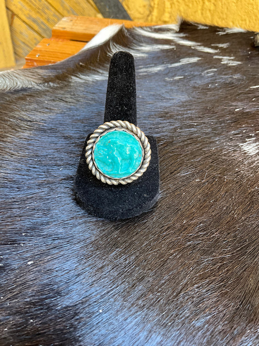 Turquoise Buffalo Ring