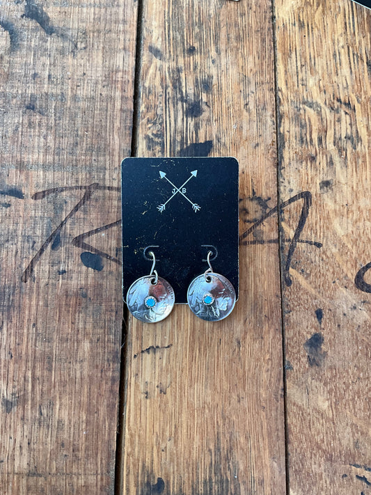 Buffalo Nickel Dangle Earrings