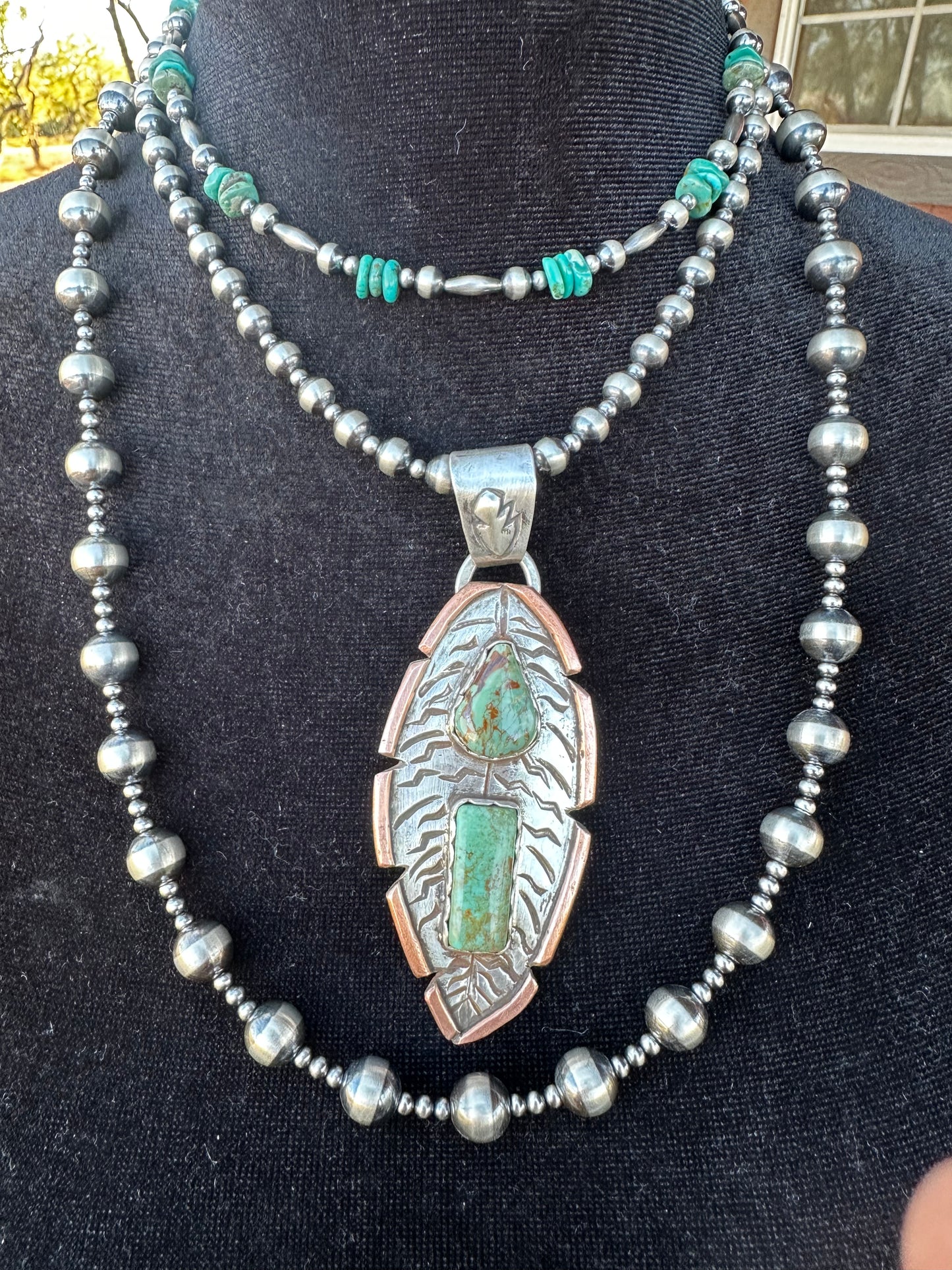 Sterling Silver Feather Pendant