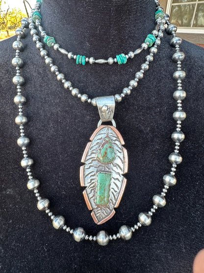 Sterling Silver Feather Pendant