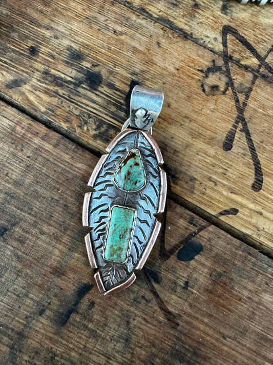 Sterling Silver Feather Pendant