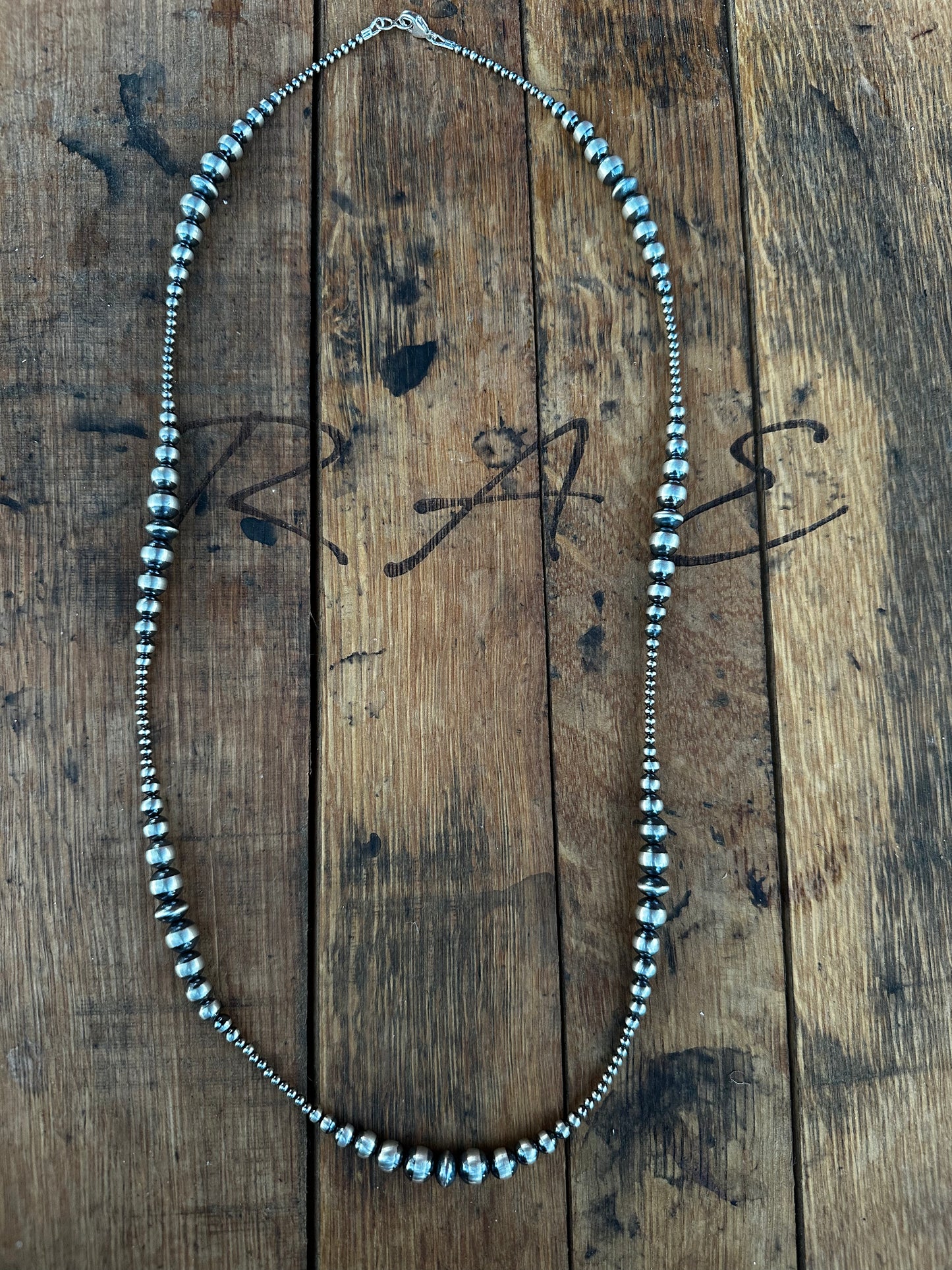 32” Sterling Silver Pearl Necklace