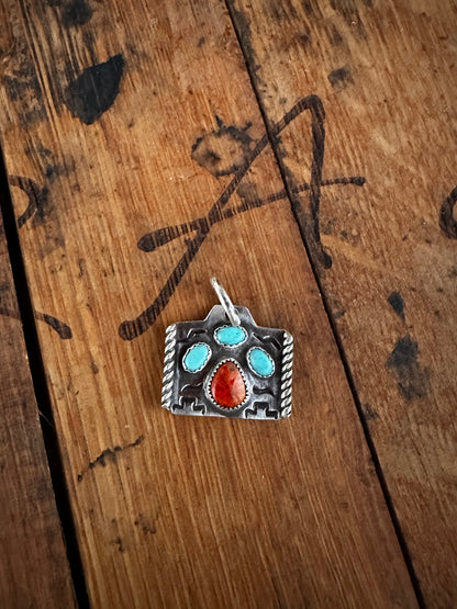 Multi Stone Turquoise Pendant (pendant only)