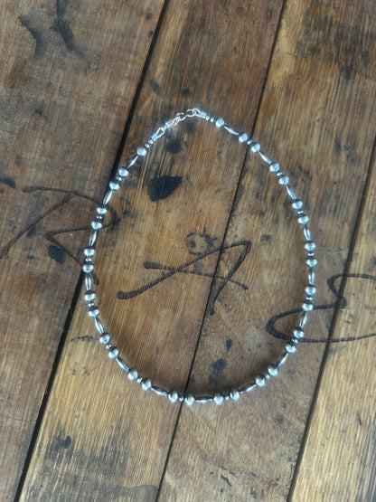 16” Sterling Silver Pearl Necklace
