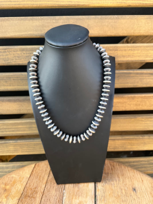 Sterling Silver 12mm Rondelle Necklace