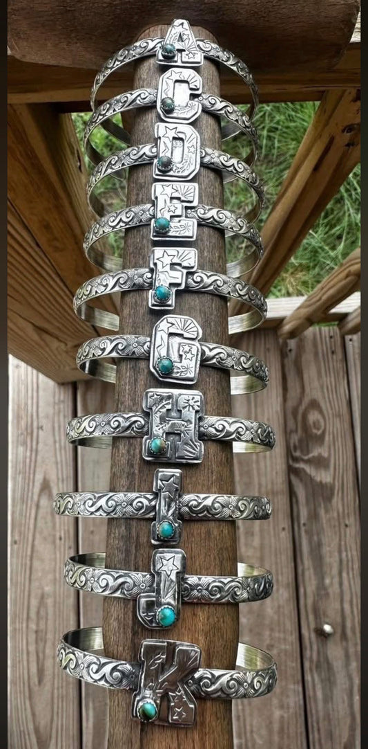 Initial Cuff Bracelet