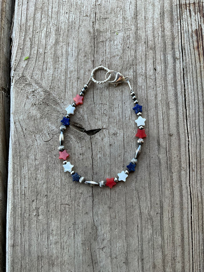 Bracelet - Red/White/Blue Star