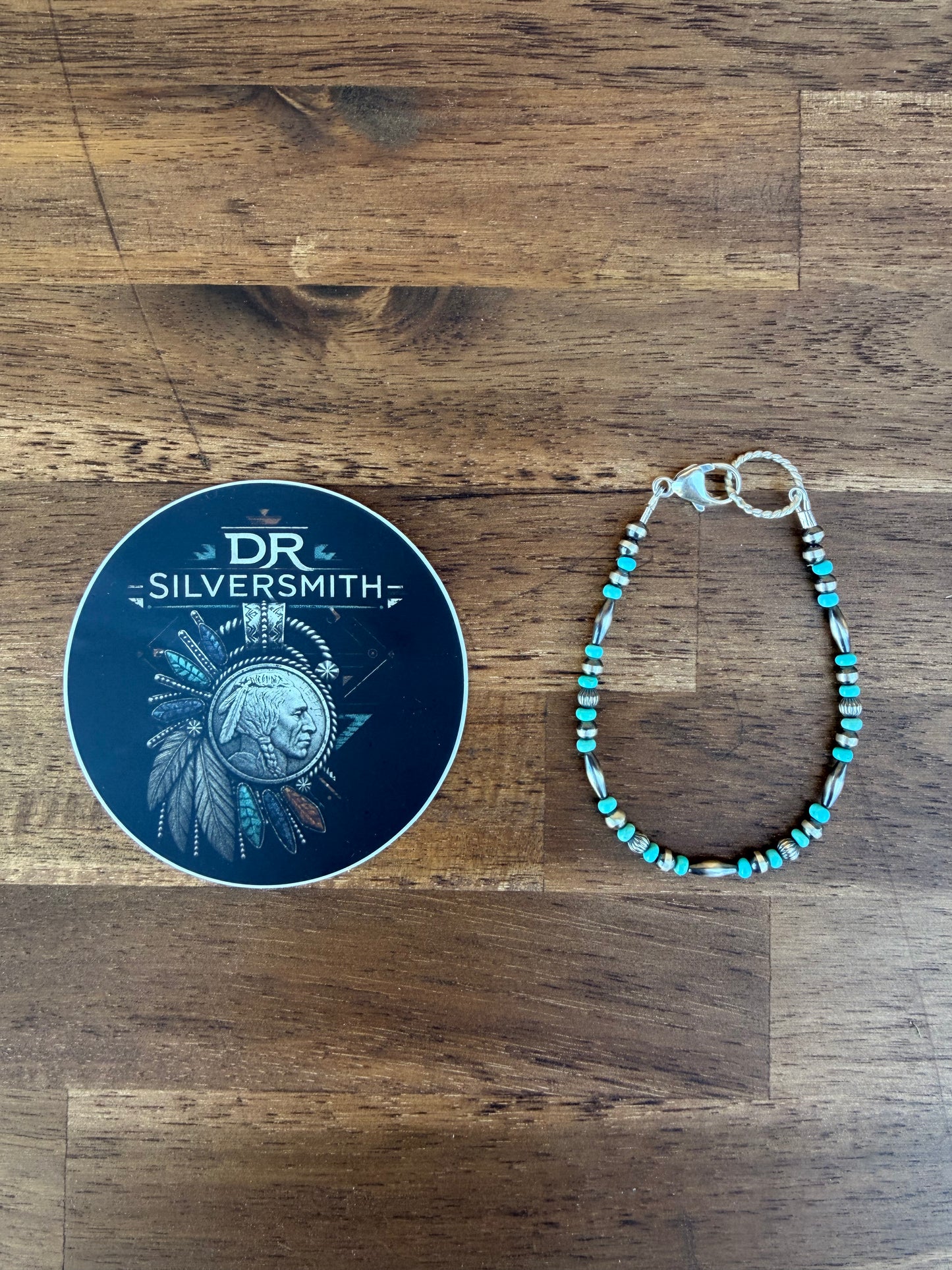 Bracelet - 4mm - Kingman Turquoise - Torpedo