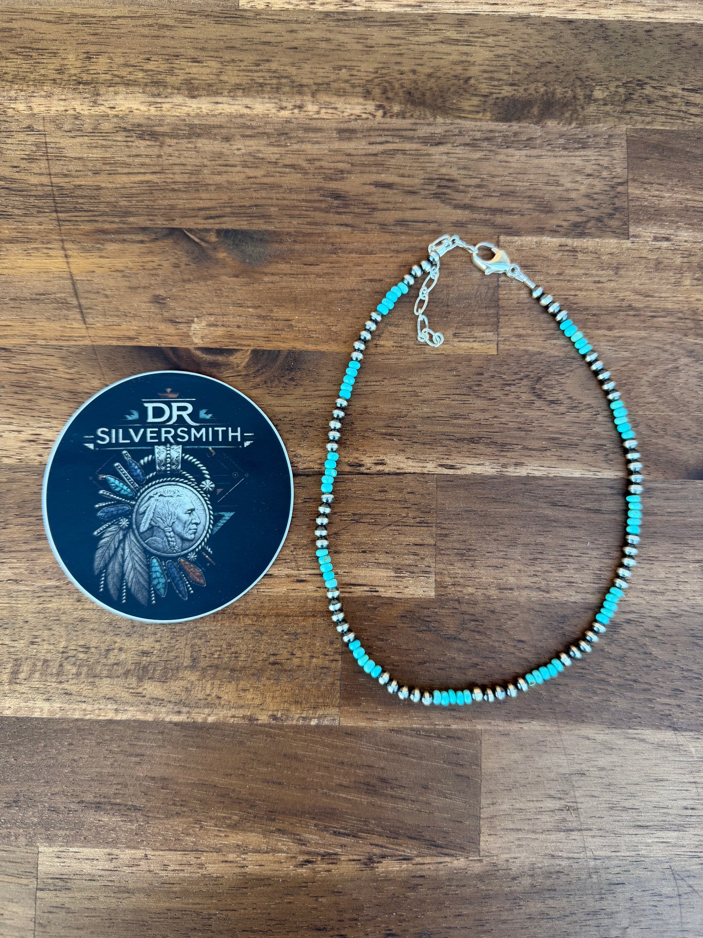 Choker - 4mm & Kingman Turquoise
