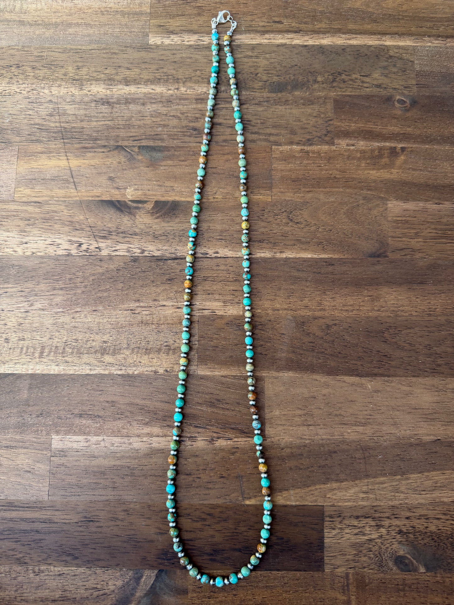 Necklace - 30” - 4mm & Turquoise
