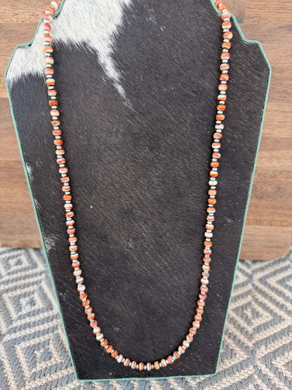 Necklace - 30” - 4mm & Spiny Oyster