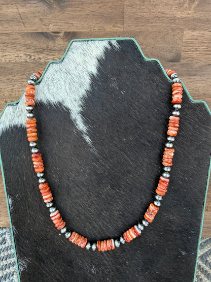 Necklace - 20” - 6mm & Spiny Oyster