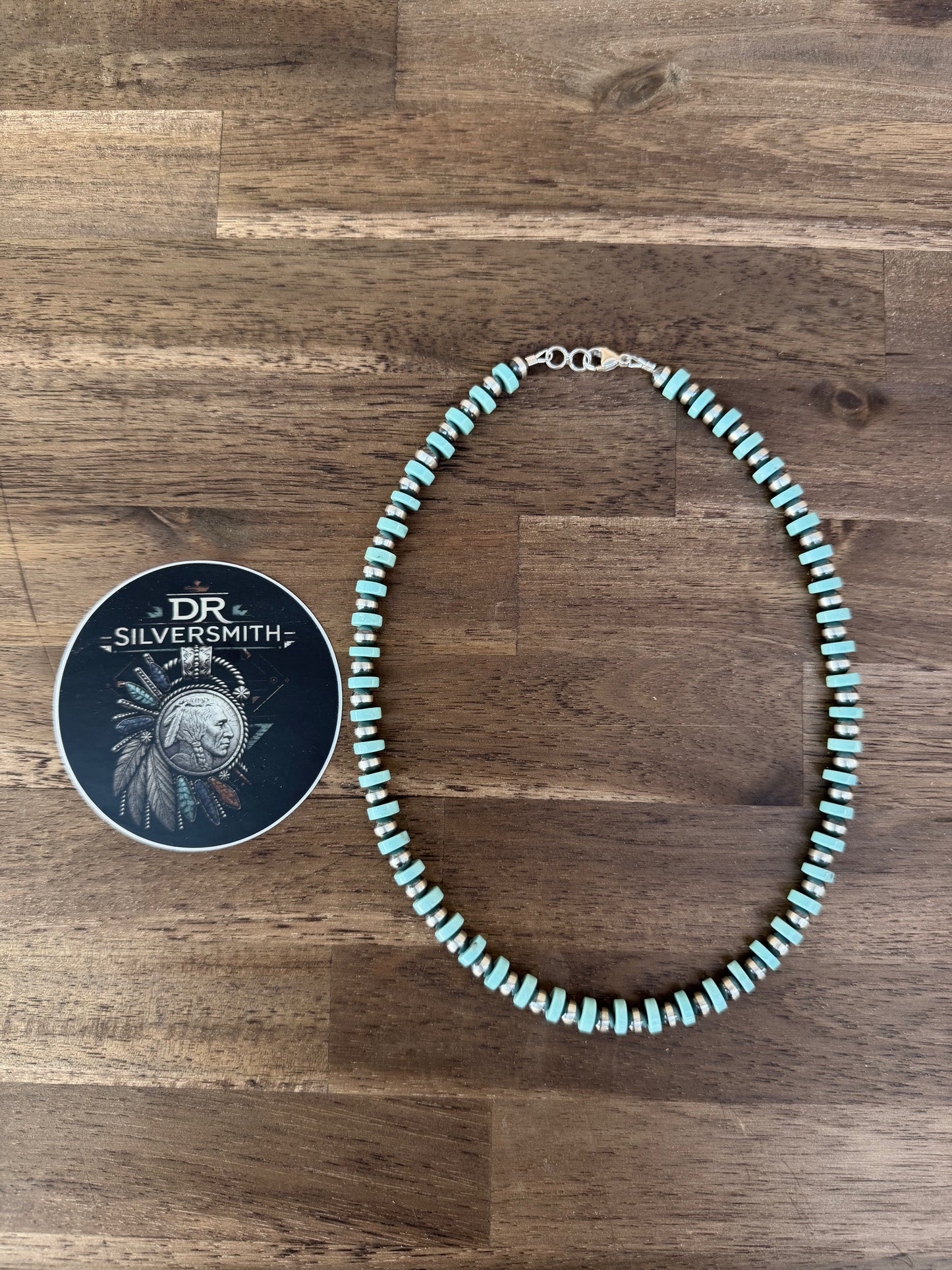 Necklace - 18” - 6mm & Turquoise