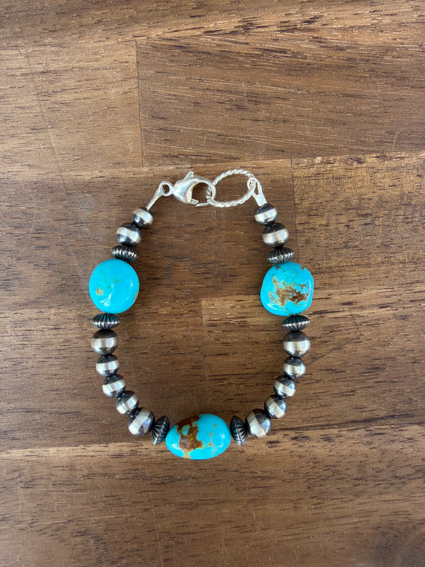 Bracelet - Turquoise - 6/7mm - 8mm Rondell