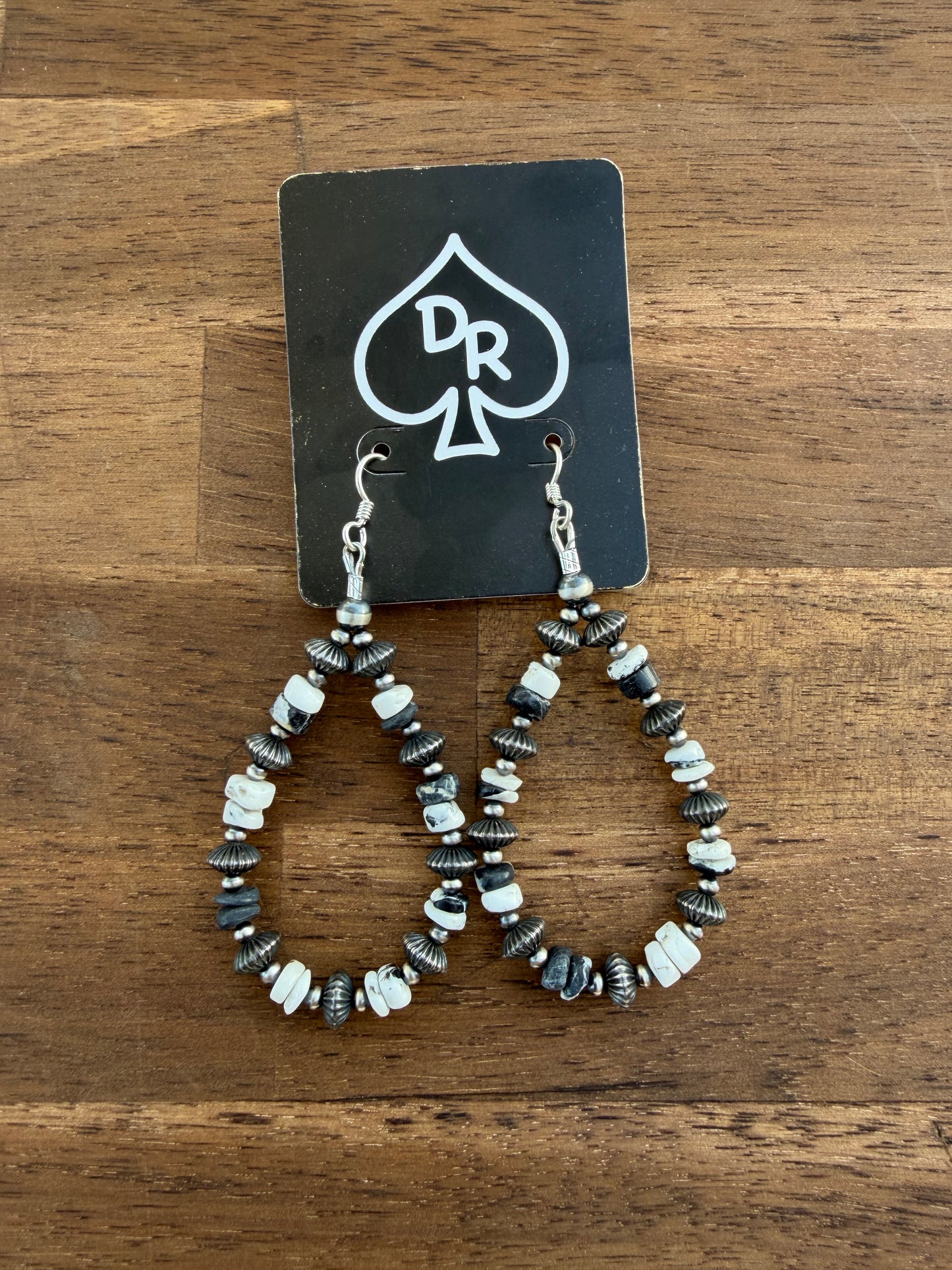 Earrings - 3mm & White Buffalo