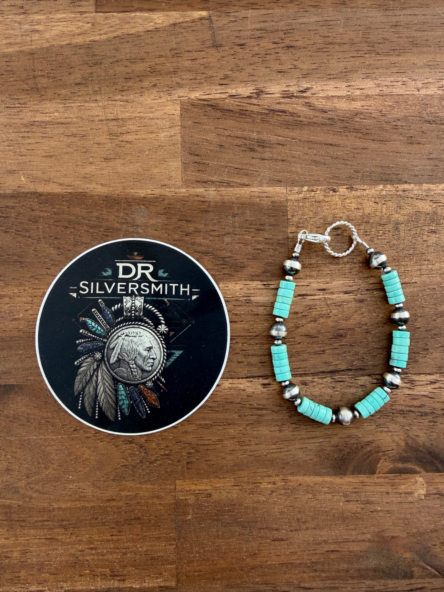 Bracelet - 3/7mm & Turquoise