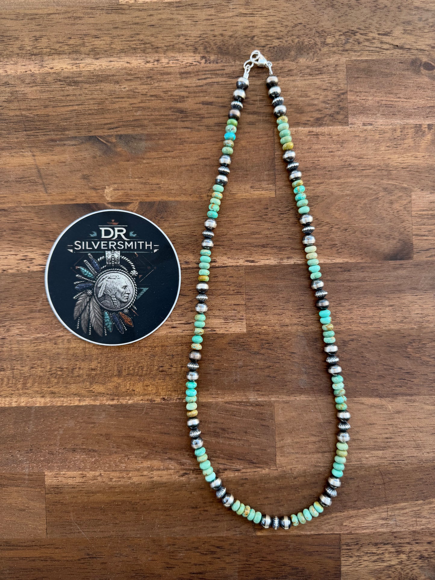 Necklace - 22” - 7mm - 7.5mm Rondell - Turquoise