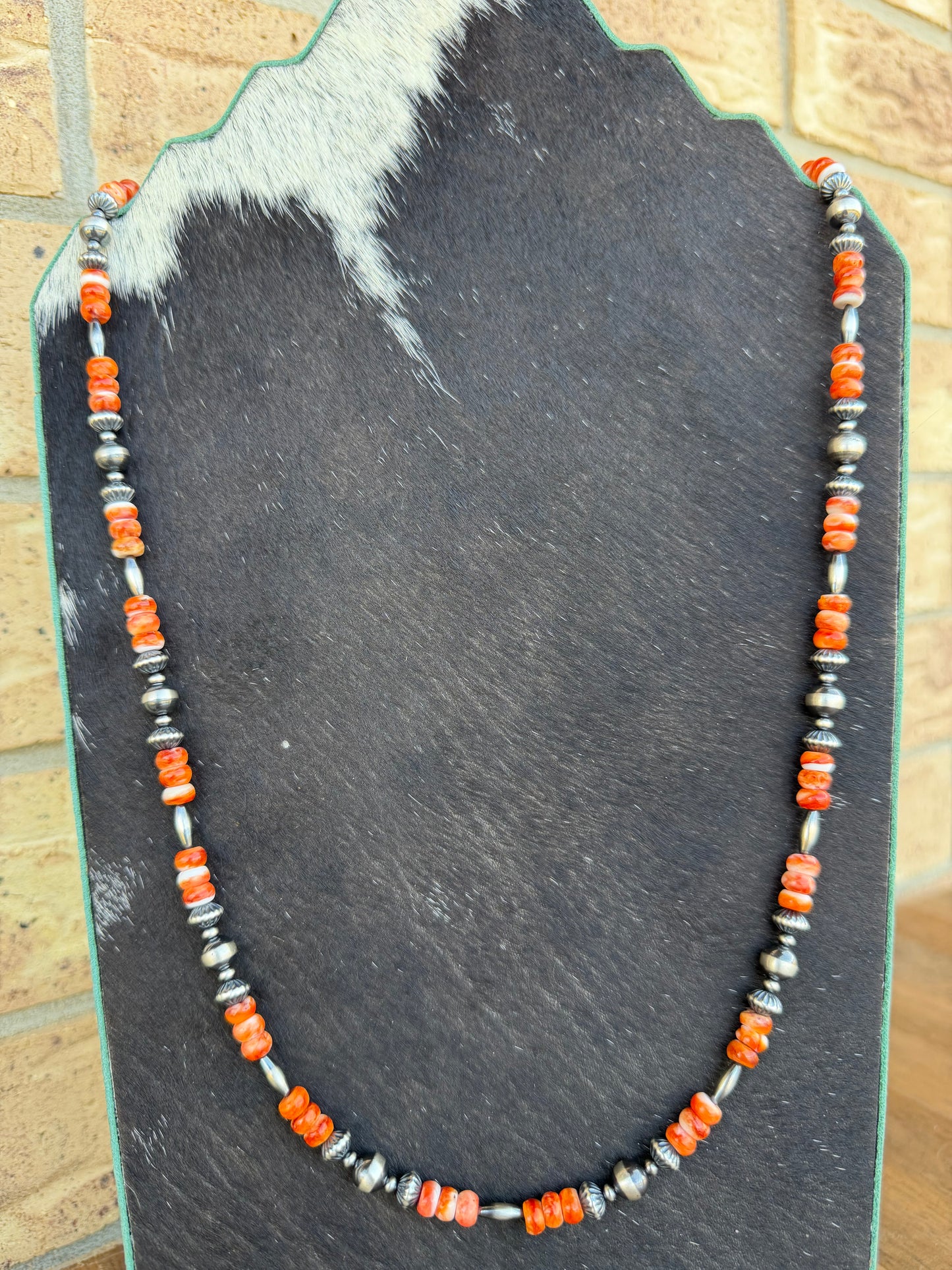 Necklace - 26” - 3/7mm - 7.5mm Rondell + Torpedo & Spiny Oyster