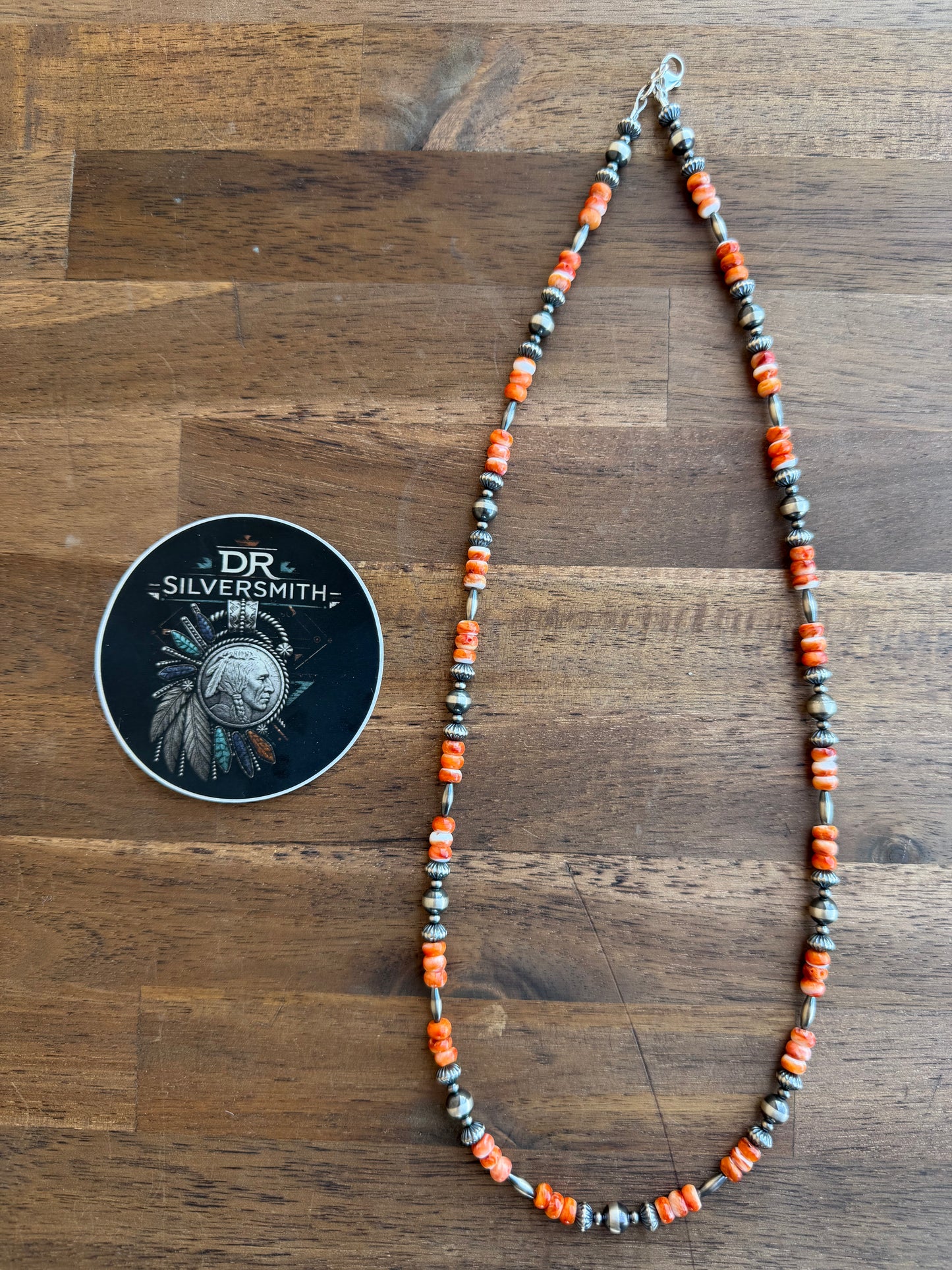 Necklace - 26” - 3/7mm - 7.5mm Rondell + Torpedo & Spiny Oyster