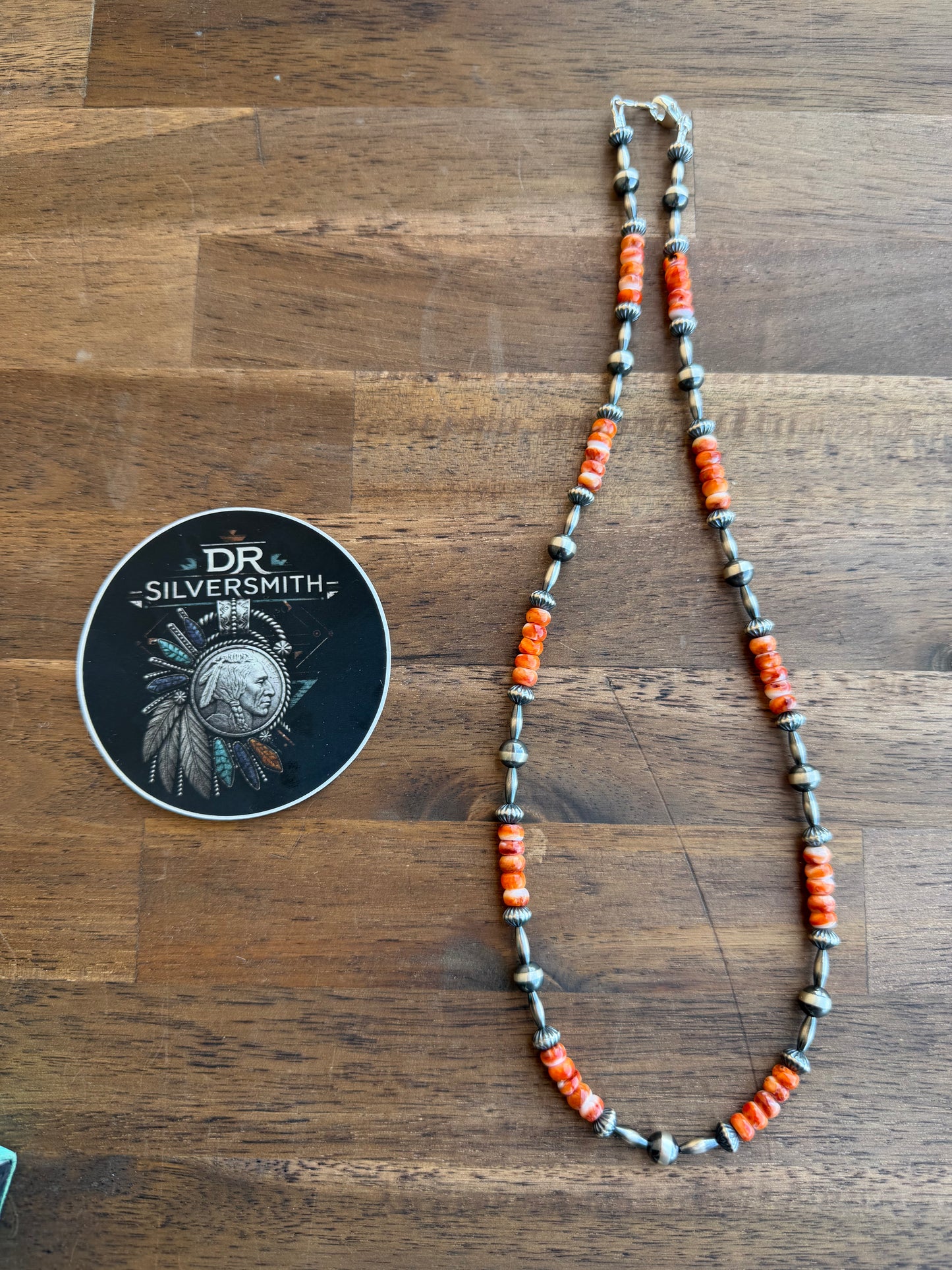 Necklace - 22” - 7mm - 7.5mm Rondell + Torpedo & Spiny Oyster