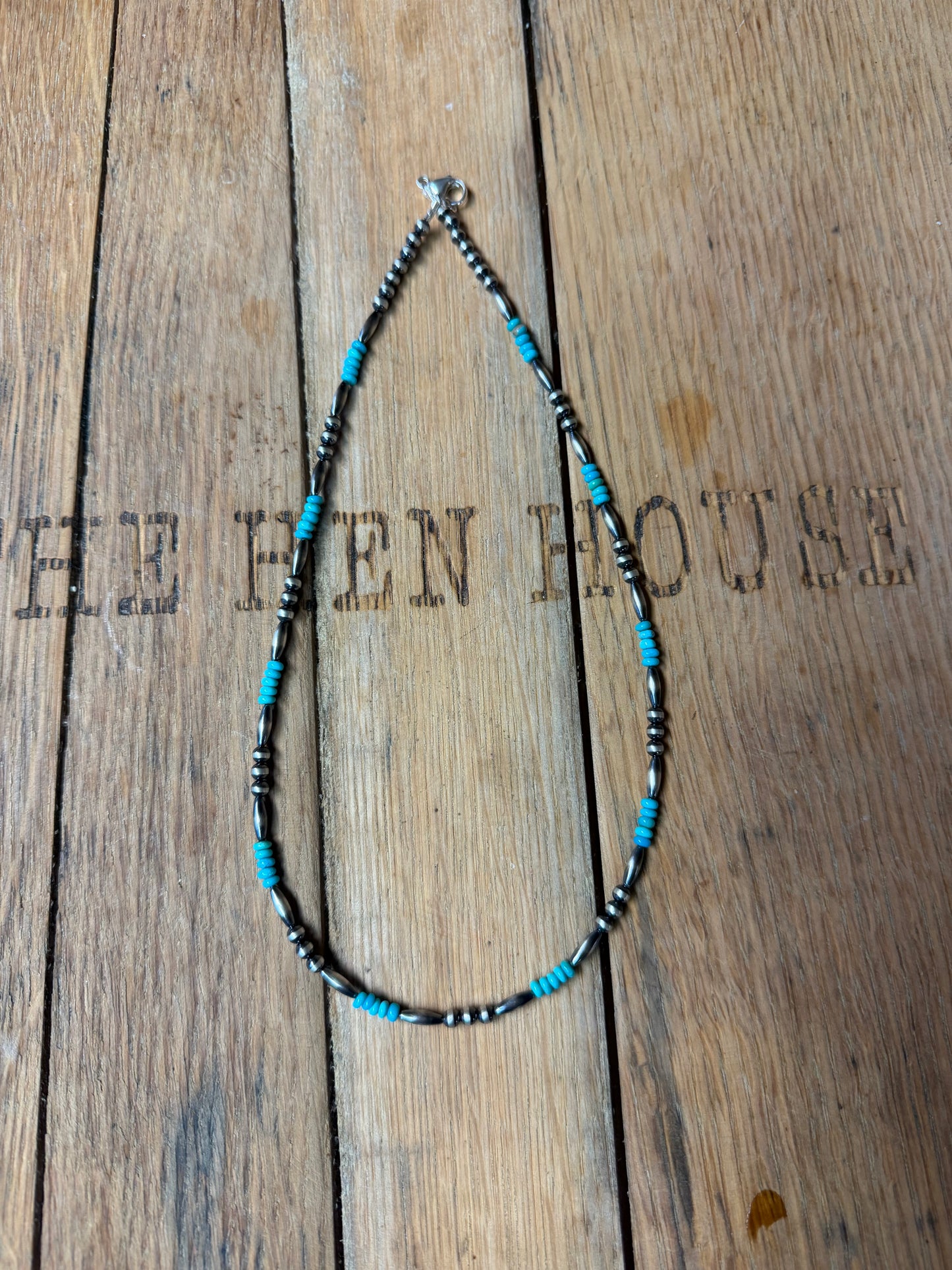 Necklace - 18” - 4mm - Torpedo & Kingman Turquoise