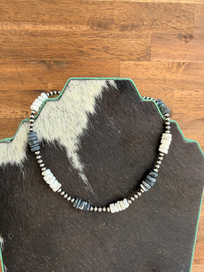 Choker - 4mm & White Buffalo