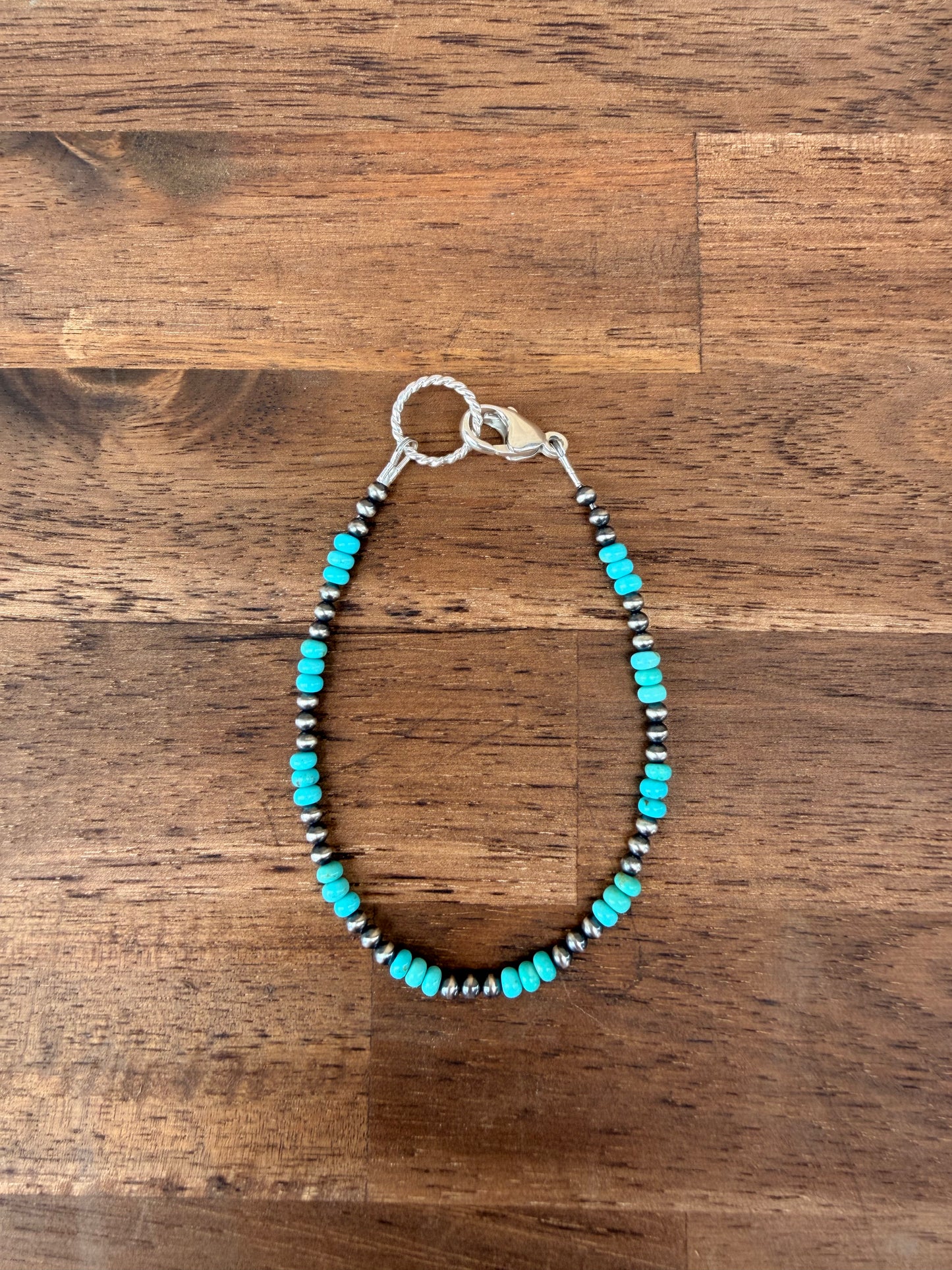 Bracelet - 3mm + Kingman Turquoise
