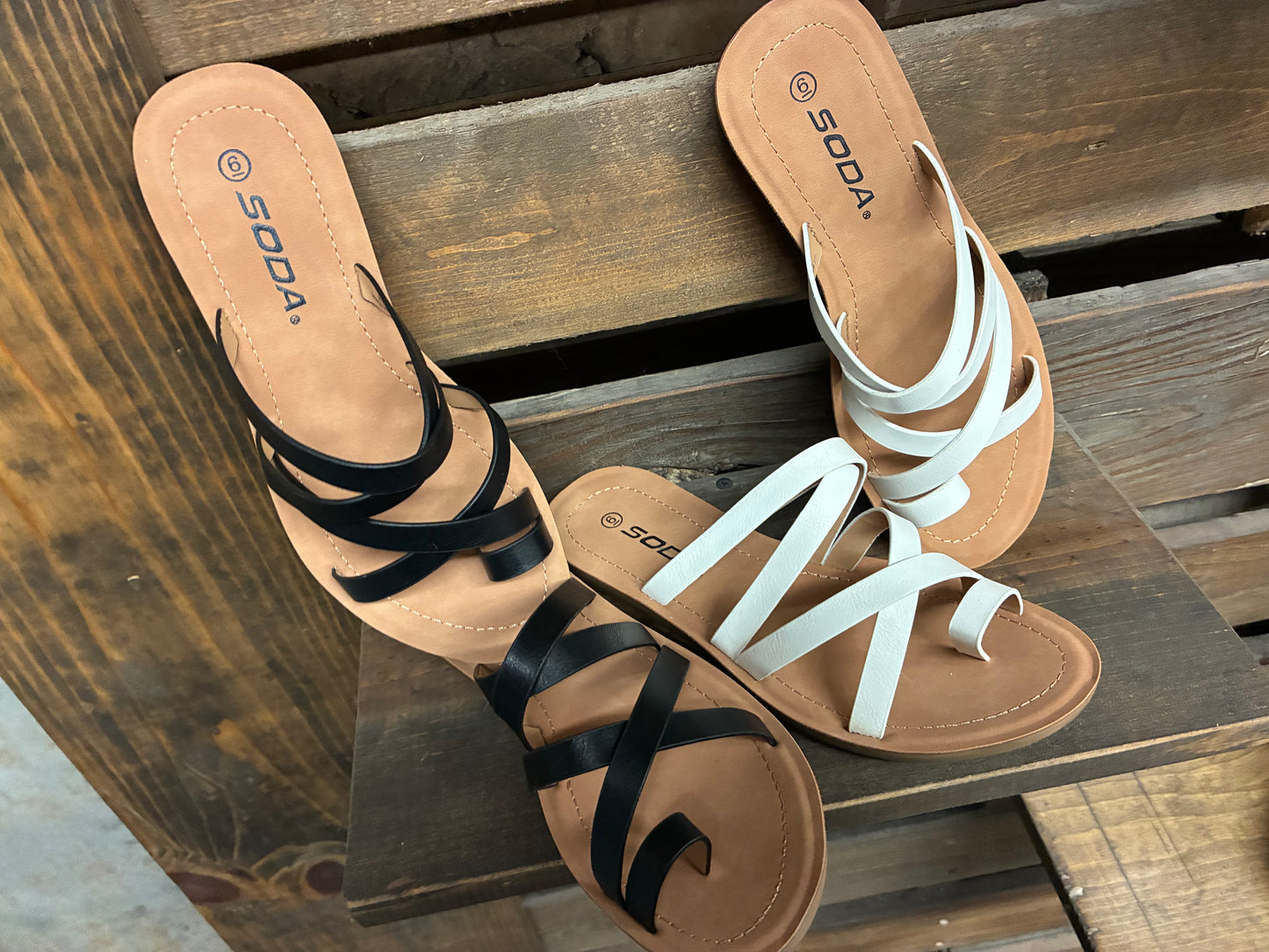 Criss Cross Strappy Sandal