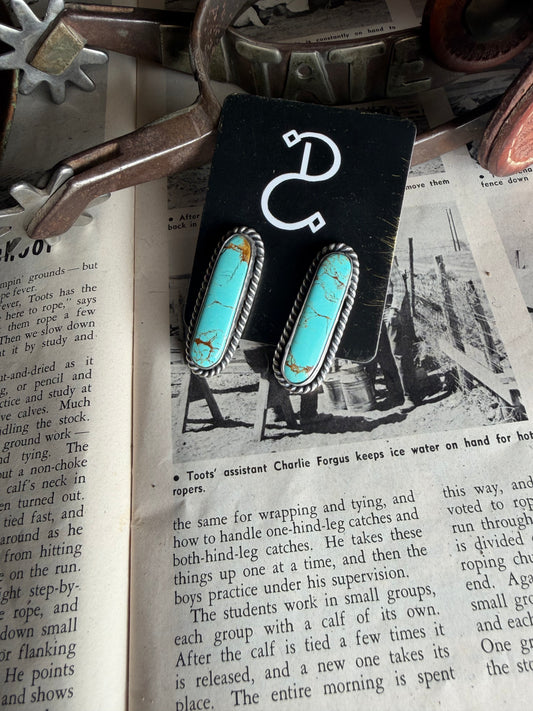 Glacier Blue studs