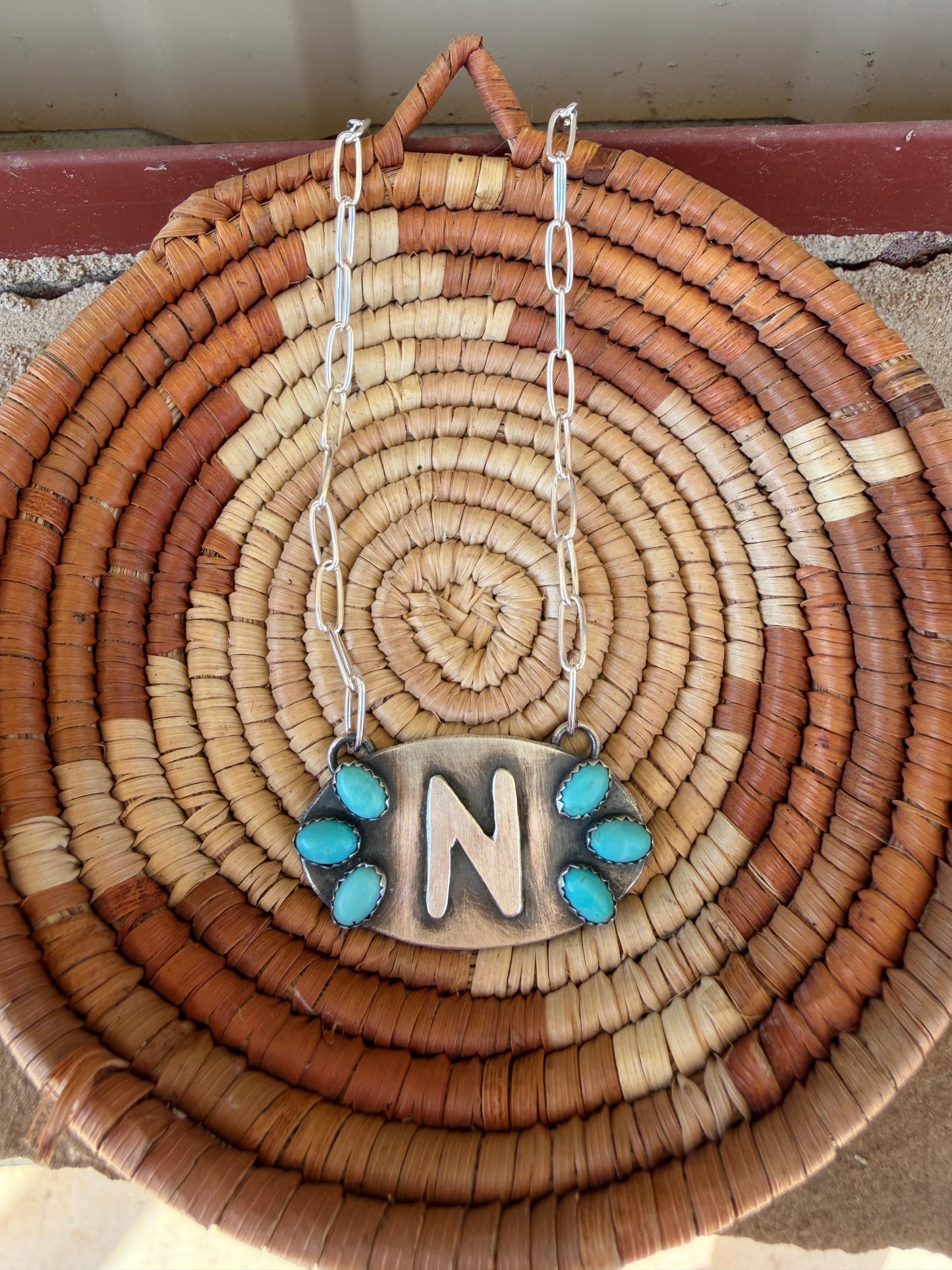 3 Stone Initial Necklaces