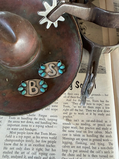 3 Stone Initial Necklaces